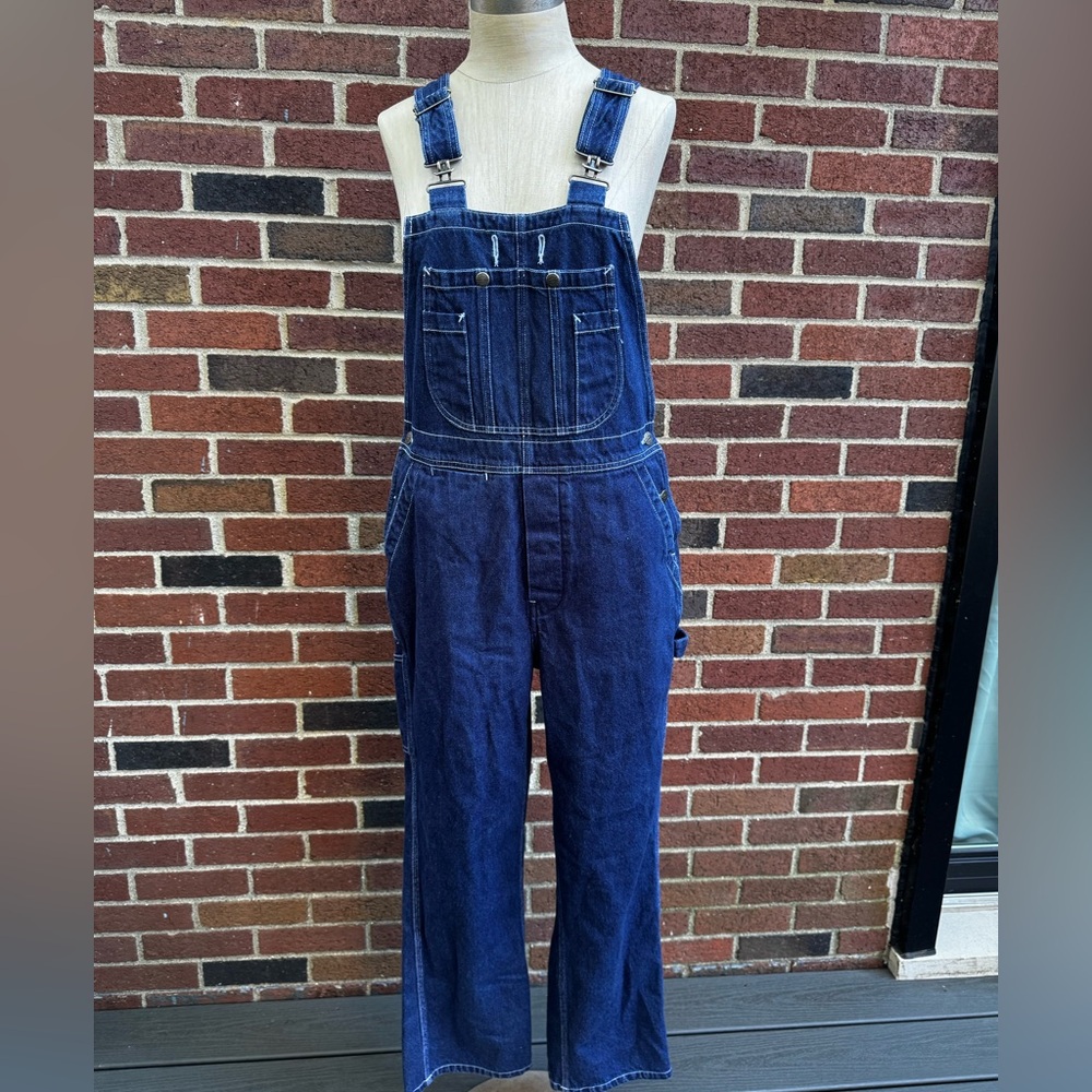 Work ‘N Gear Deep Blue Denim Overalls | Size Small - 6/8 | Carpenter Overalls